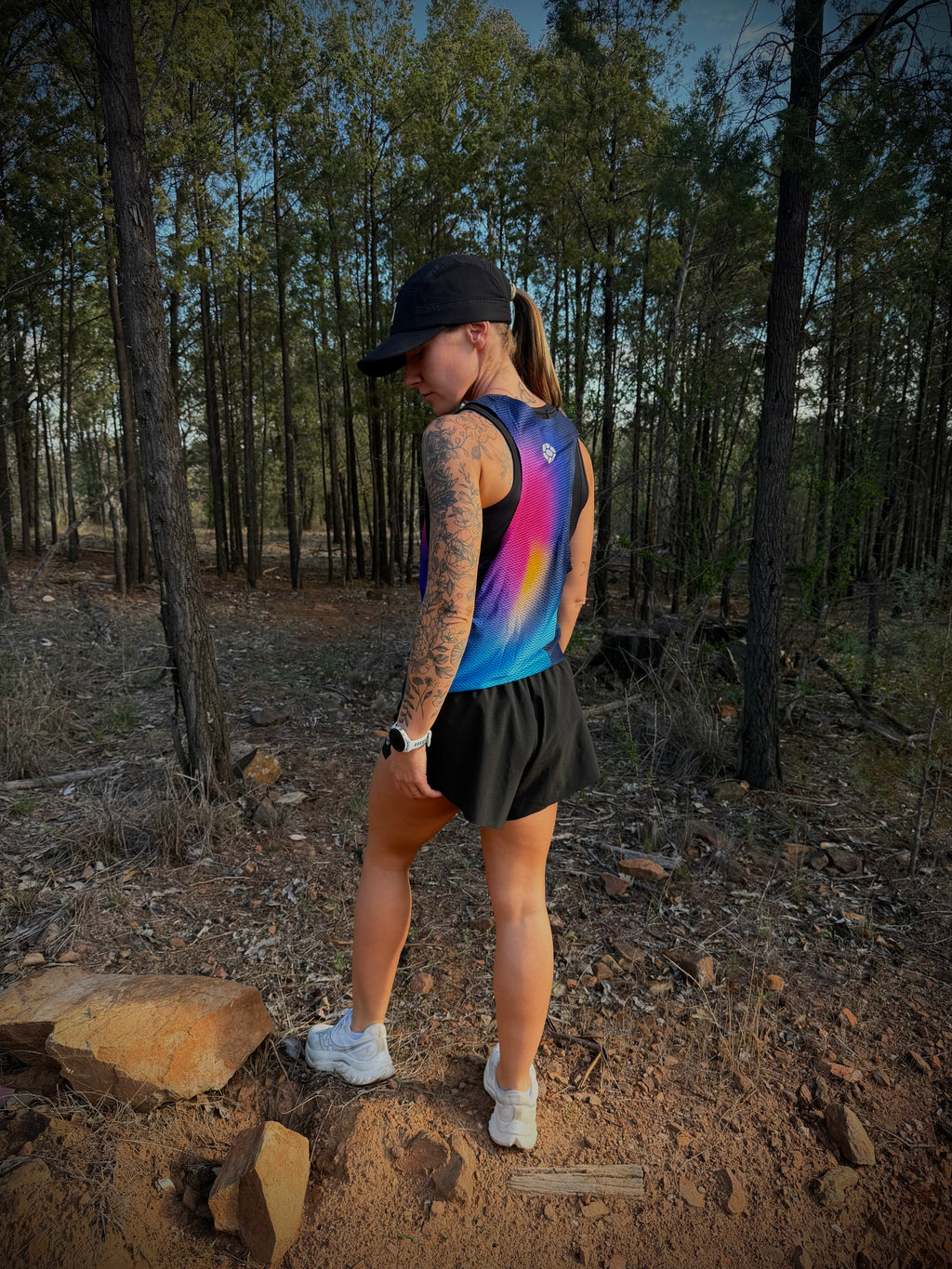Carapace StratusFlow Woman's Running Singlet - Nebula