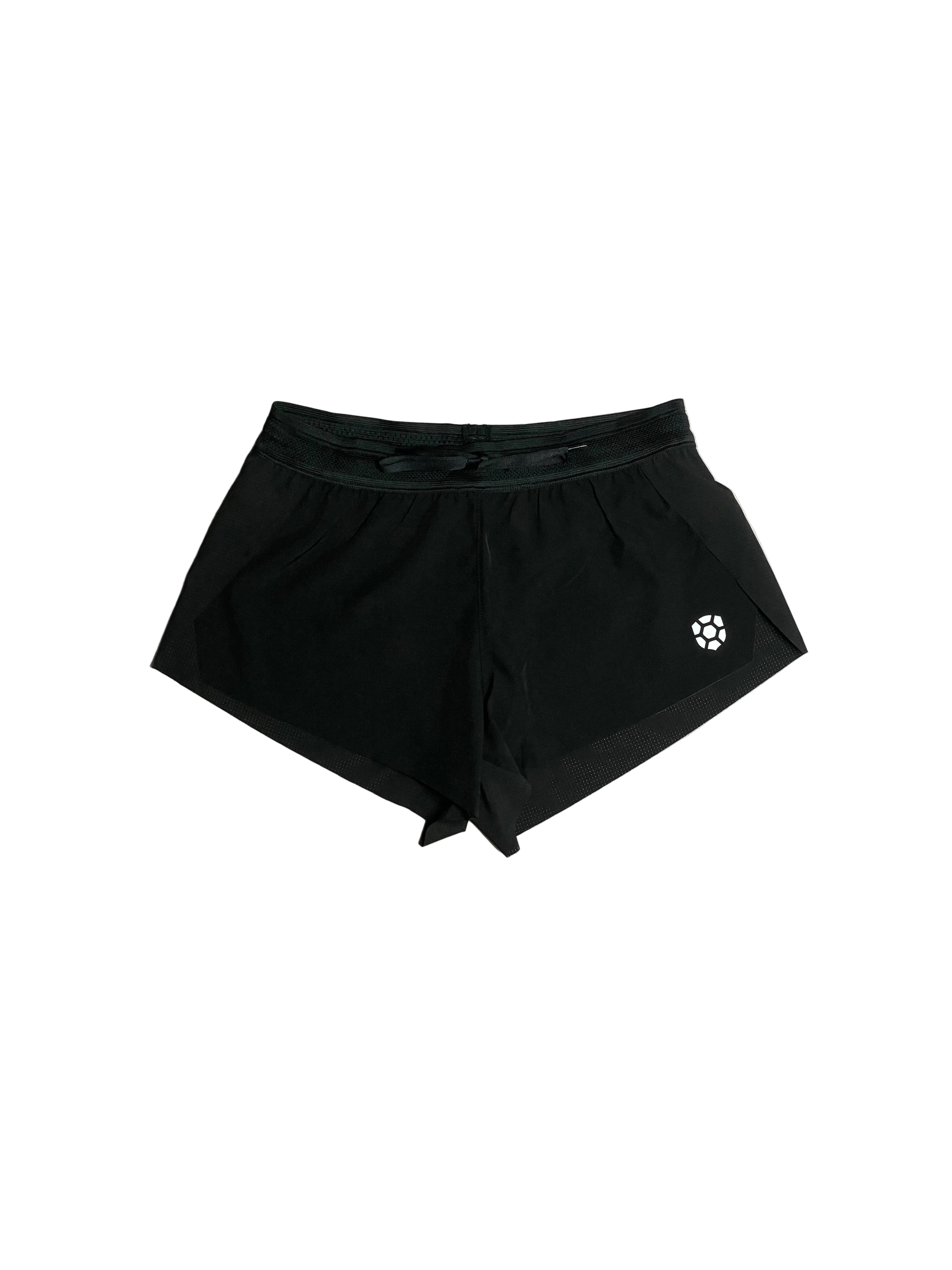 Woman’s running shorts light soft pockets storage marathon hyrox drawstring black 