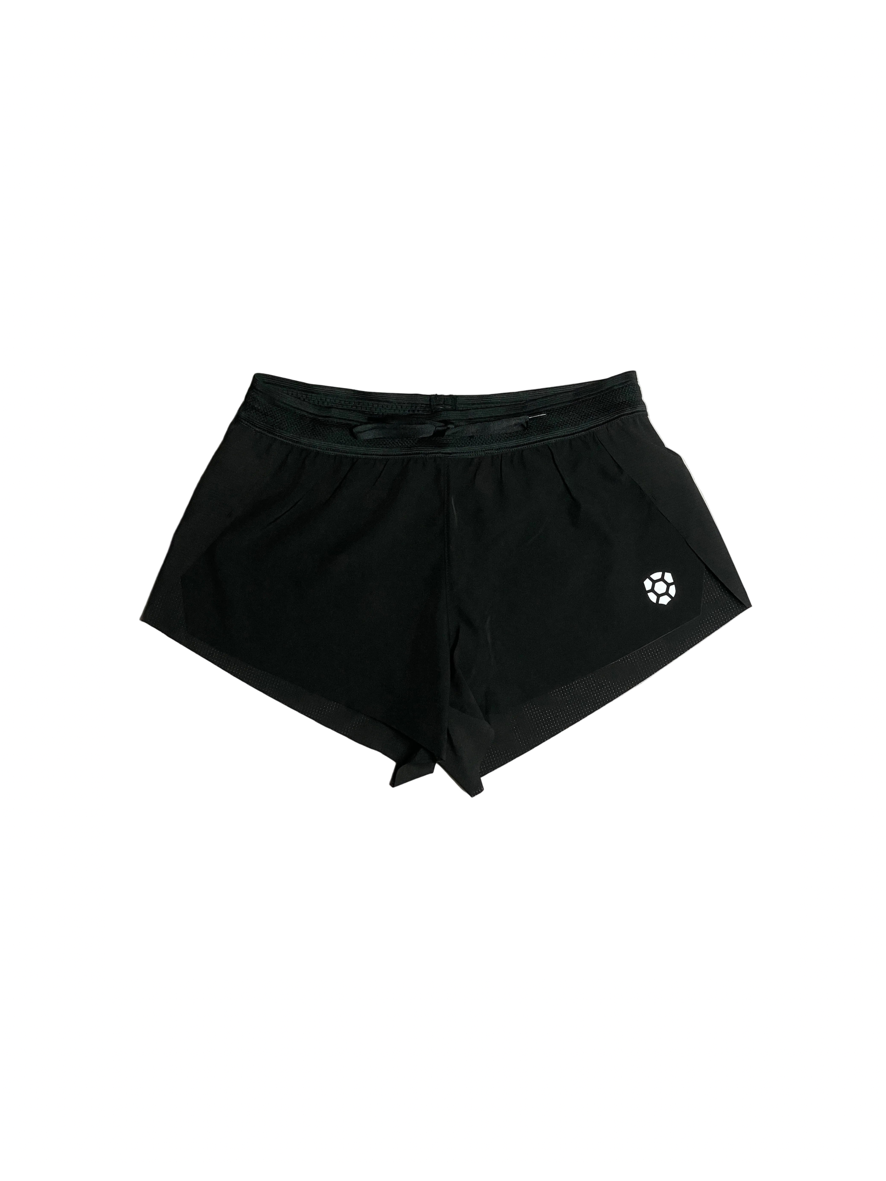 Woman’s running shorts light soft pockets storage marathon hyrox drawstring black 