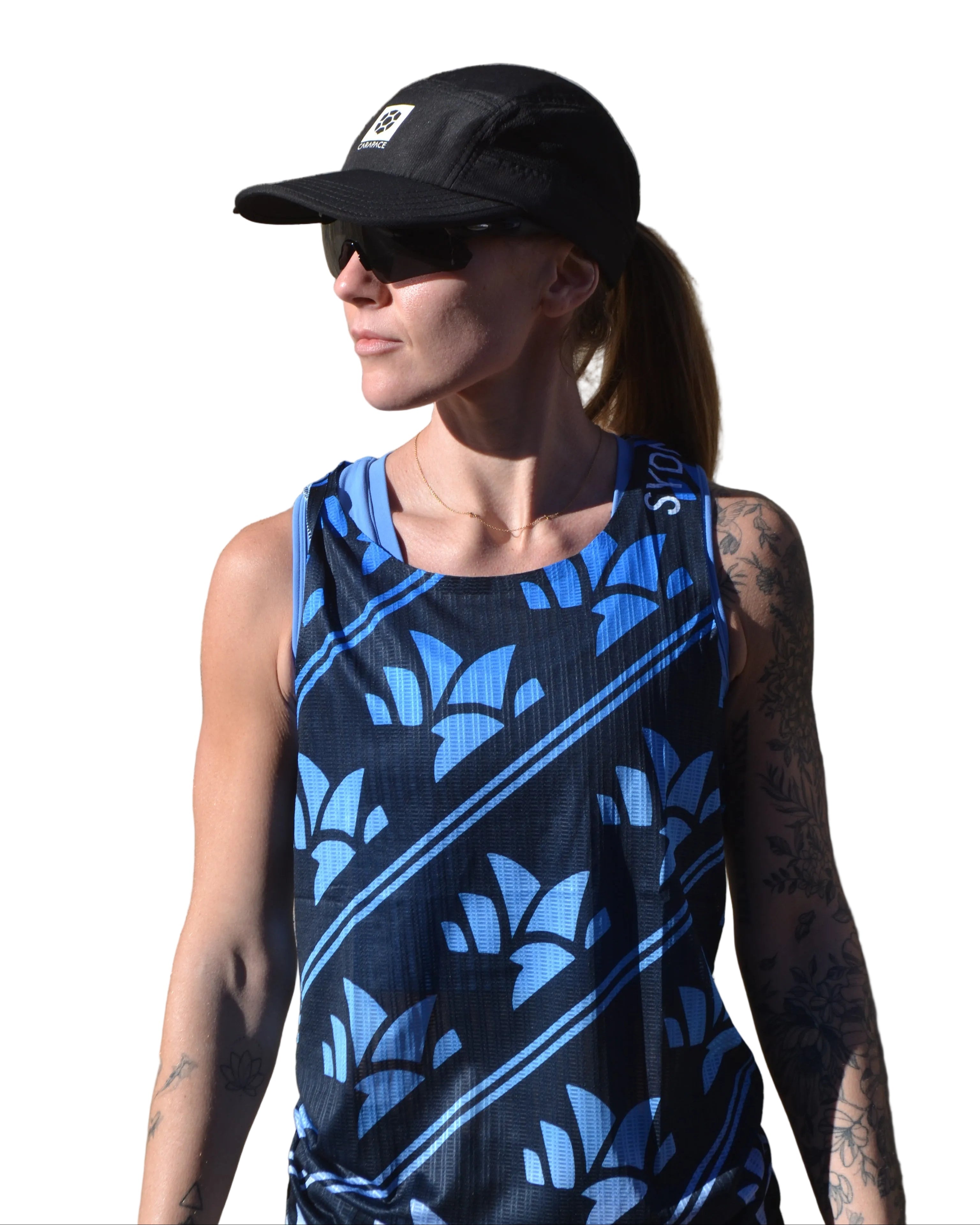Australian running brand lightweight breathable running singlet sustainable carapace sydney marathon