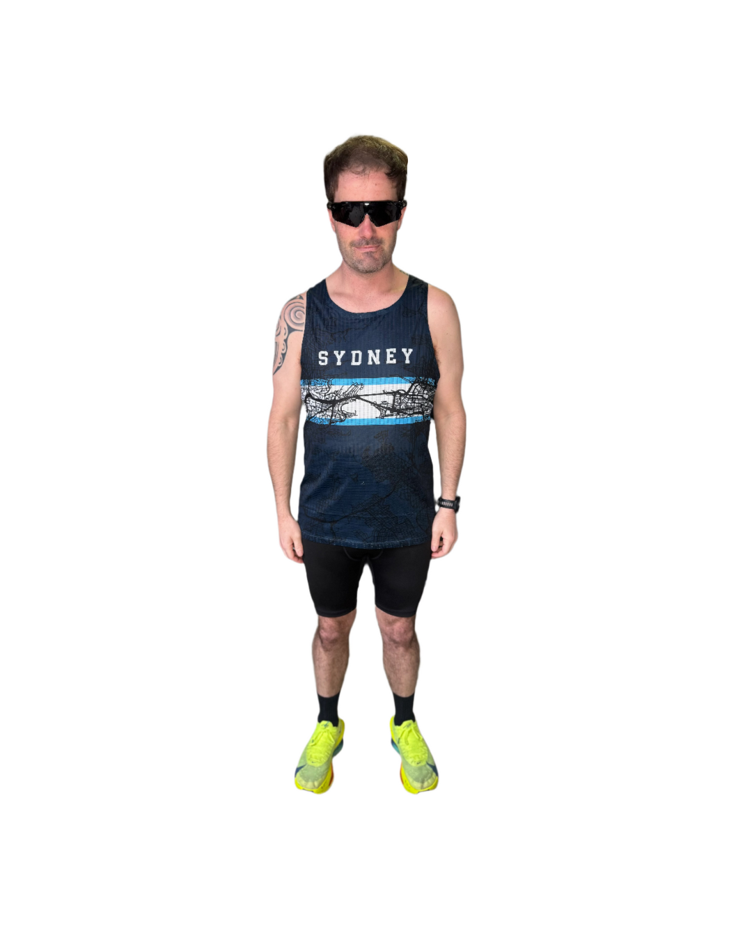 Australian running brand lightweight breathable running singlet sustainable carapace sydney marathon
